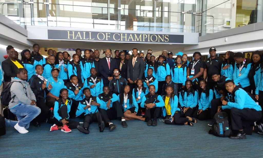 BAHAMAS TRACK AND FIELD TEAM RETURNS AFTER SECONDPLACE FINISH IN