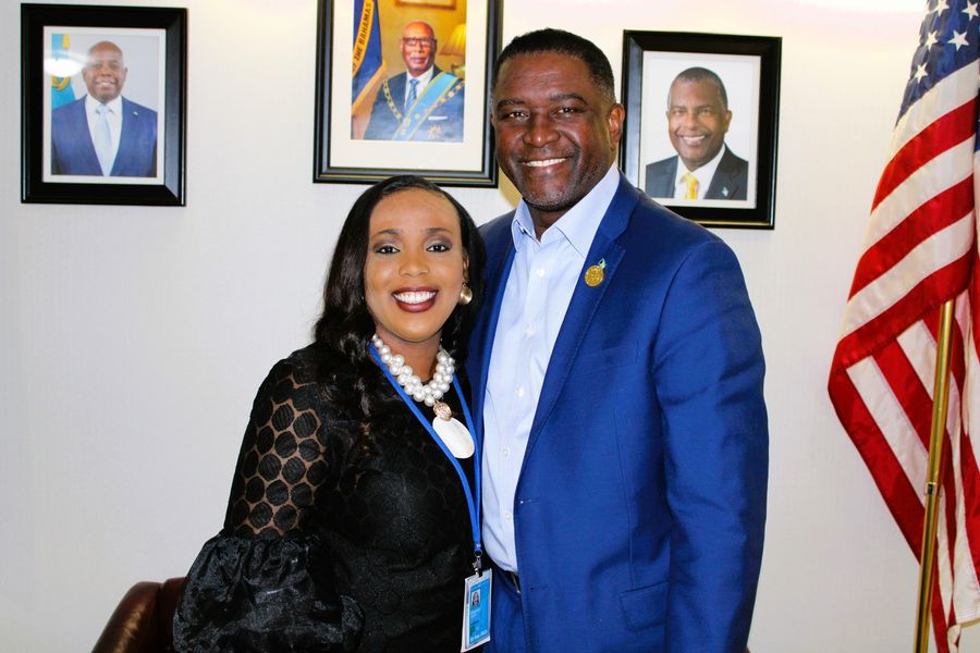 BAHAMIAN UNITED NATIONS RAF FELLOW PAYS COURTESY CALL ON BAHAMAS ...