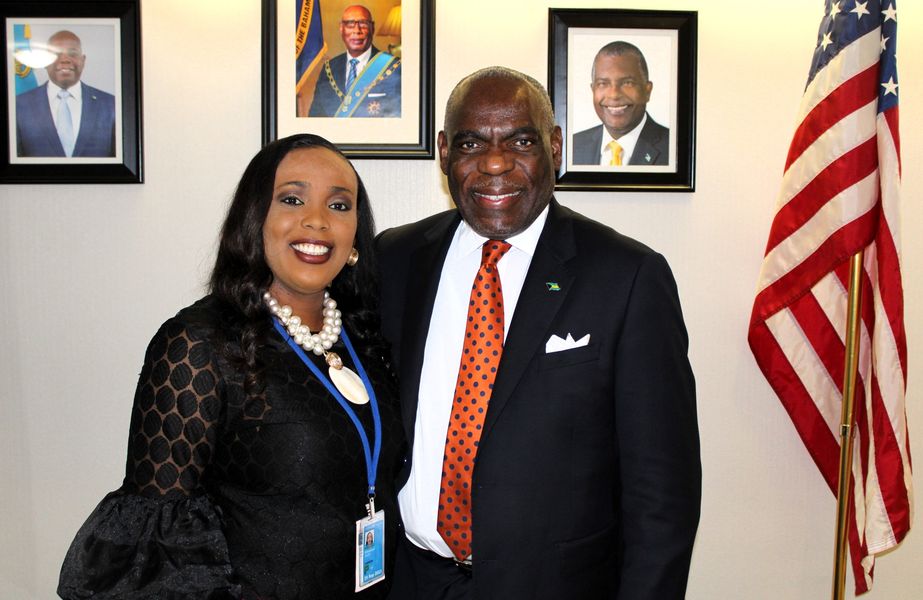 BAHAMIAN UNITED NATIONS RAF FELLOW PAYS COURTESY CALL ON BAHAMAS ...