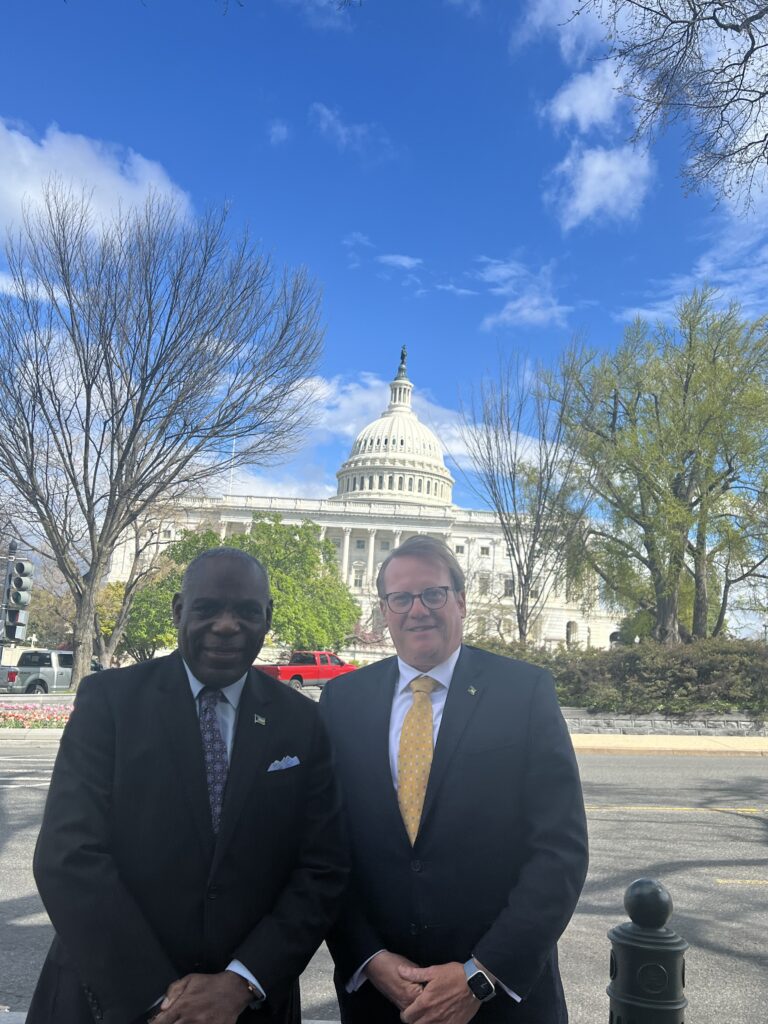 ATTORNEY GENERAL PINDER AND AMBASSADOR JONES CALL ON SEVERAL